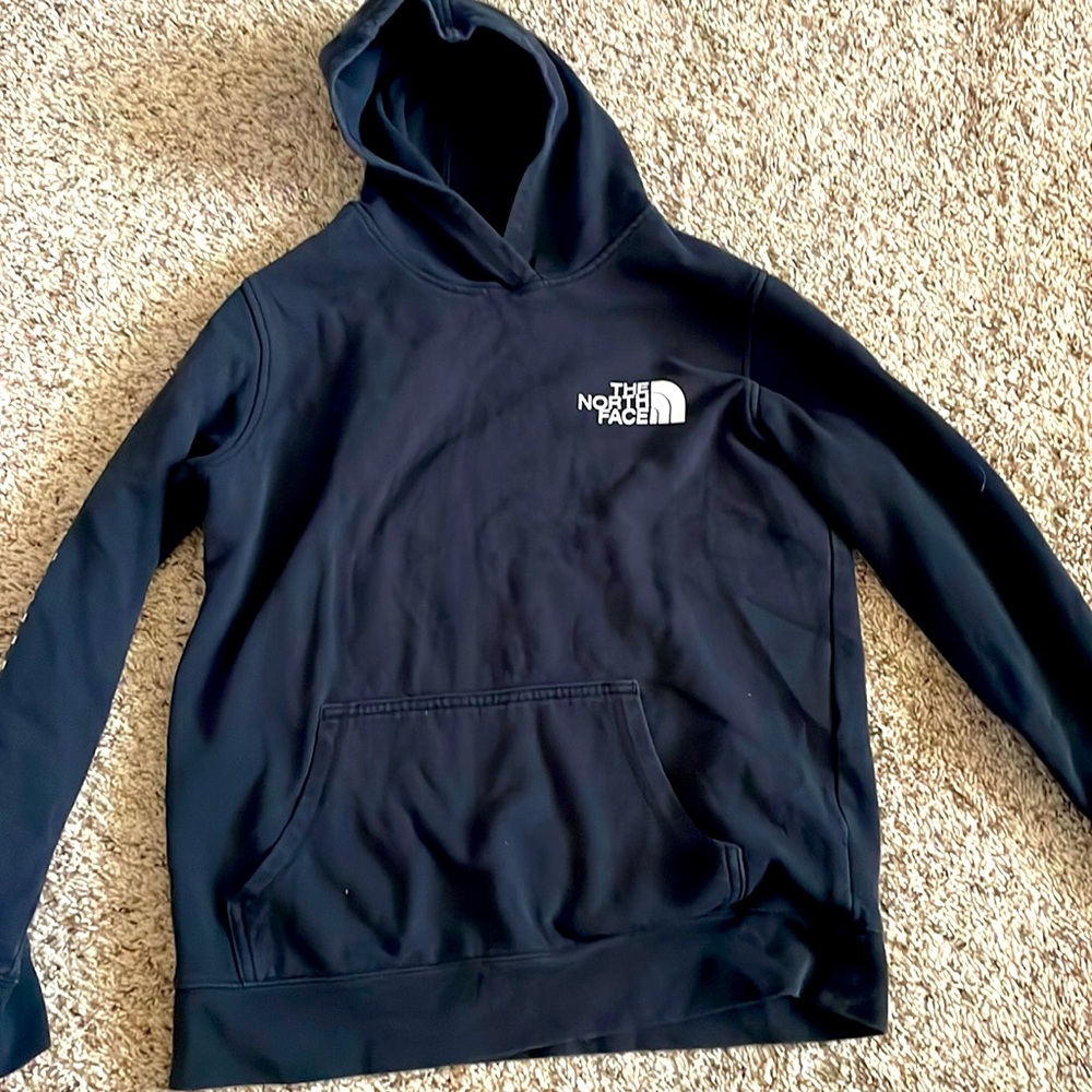 Large black northface hoodie